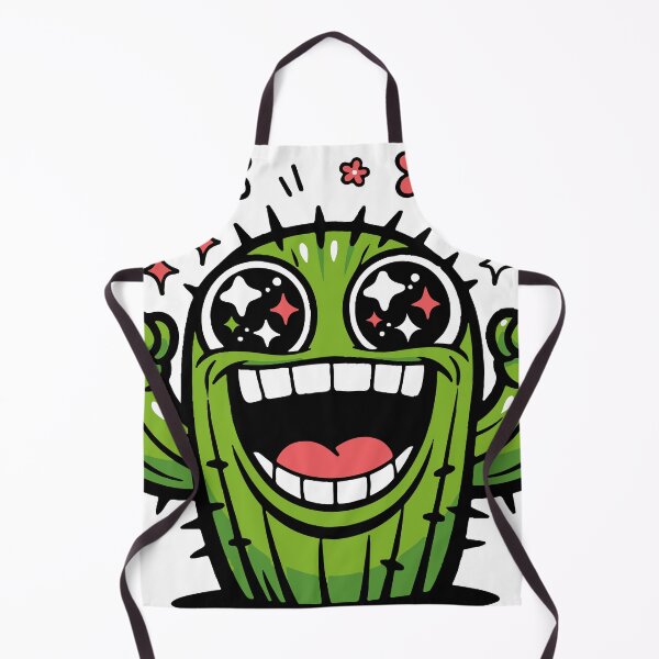 Item preview, An overly happy cactus character expressing chaotic positivity. The exaggerated smile and energy make the design funny and visually memorable. designed and sold by Dejbar.