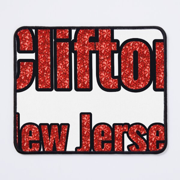 Item preview, Clifton New Jersey City Name With Red Rhinestone designed and sold by TheIconSmith.