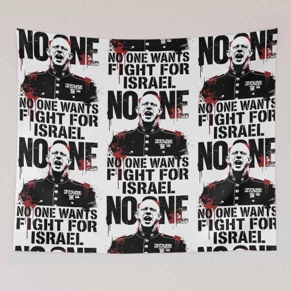 Item preview, No One Wants To Fight For Israel Political Statement designed and sold by RDGNR.