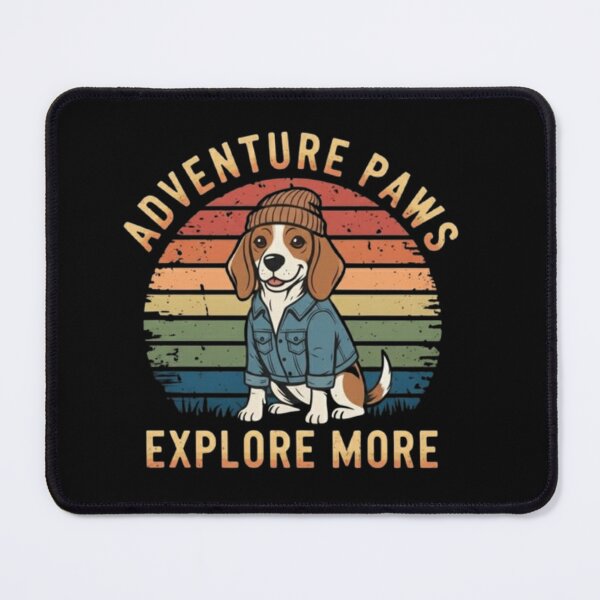 Item preview, Adventure Paws – Explore More | Vintage Dog Adventure Design designed and sold by Dogandesighn.