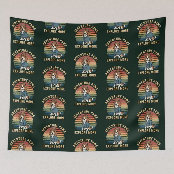 Item preview, Adventure Paws – Explore More | Vintage Dog Adventure Design designed and sold by Dogandesighn.