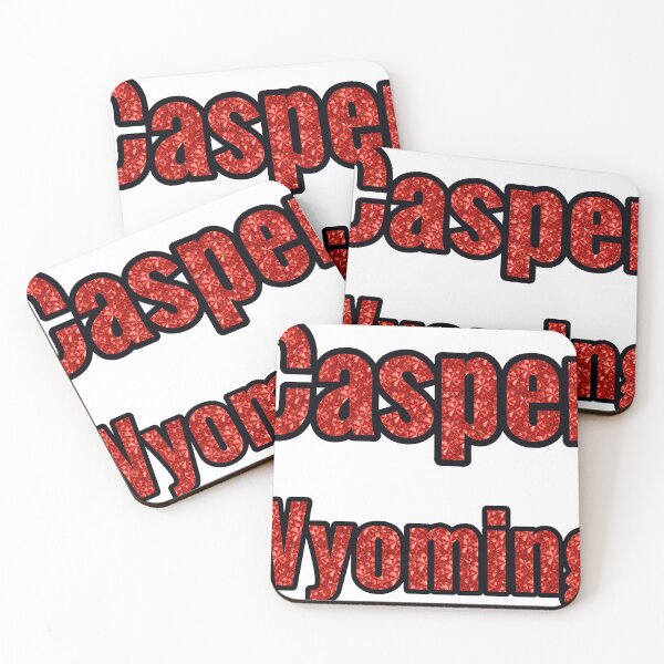Item preview, Casper Wyoming City Name With Red Rhinestone designed and sold by TheIconSmith.