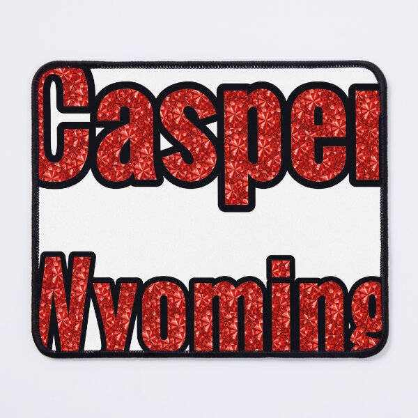 Item preview, Casper Wyoming City Name With Red Rhinestone designed and sold by TheIconSmith.