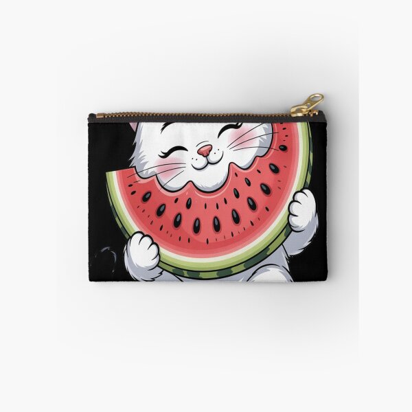 Item preview, Cute Cat Eating Watermelon Funny Tropical Fruit Lover Summer designed and sold by kakashinn.