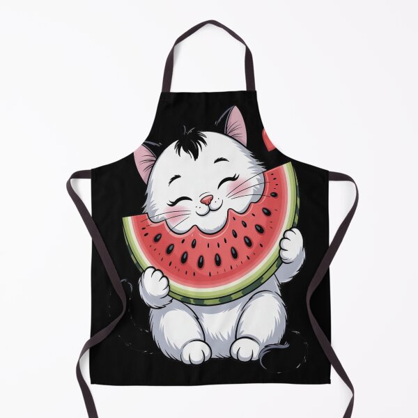 Item preview, Cute Cat Eating Watermelon Funny Tropical Fruit Lover Summer designed and sold by kakashinn.