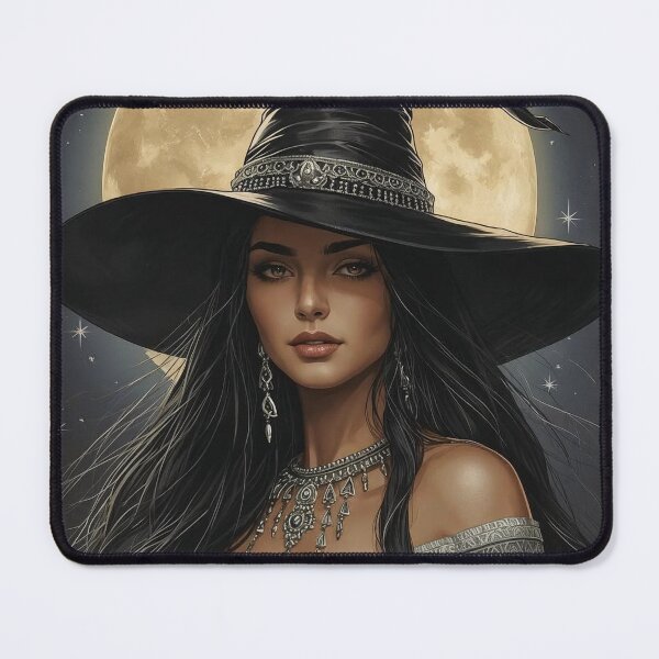 Item preview, Moon Witch Portrait designed and sold by BlondeBalance.