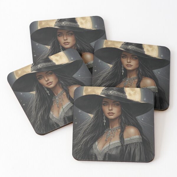 Item preview, Moon Witch Portrait designed and sold by BlondeBalance.
