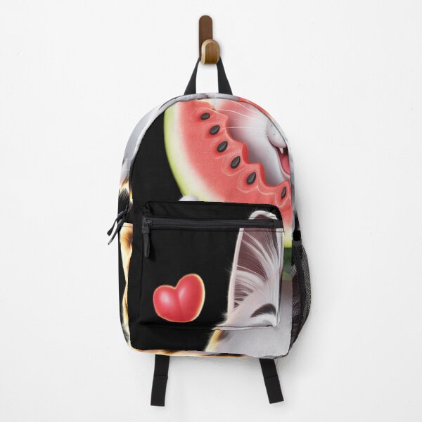 Item preview, Cute Cat Eating Watermelon Funny Tropical Fruit Lover Summer designed and sold by kakashinn.
