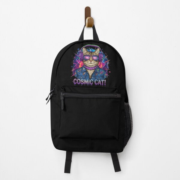 Item preview, Cosmic Cat – Psychedelic Space DJ Cat Illustration designed and sold by Dogandesighn.