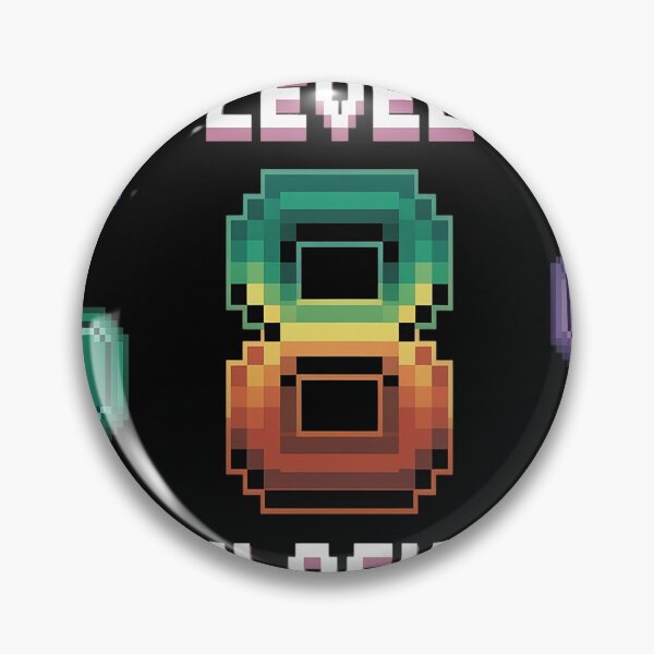 Item preview, Level 8 Unlocked Birthday - Gamer 8th Birthday designed and sold by brinbotty.
