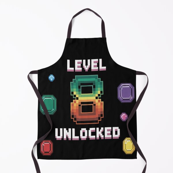 Item preview, Level 8 Unlocked Birthday - Gamer 8th Birthday designed and sold by brinbotty.