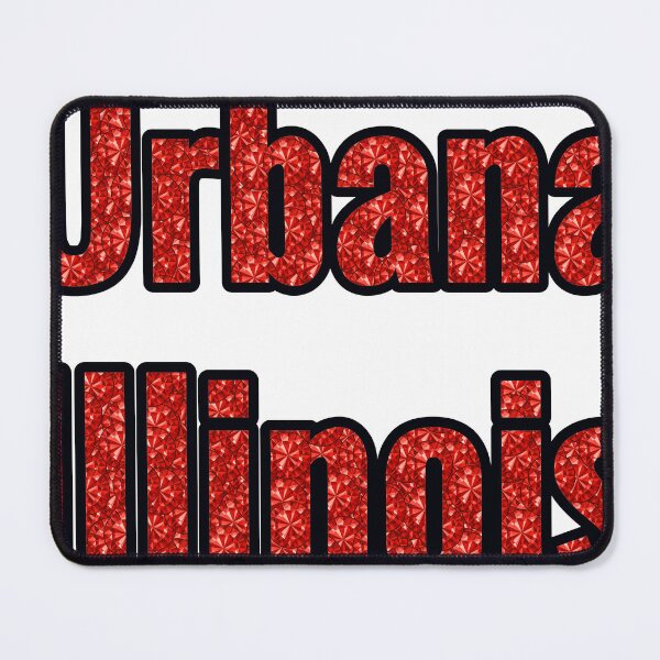 Item preview, Urbana Illinois City Name With Red Rhinestone designed and sold by TheIconSmith.