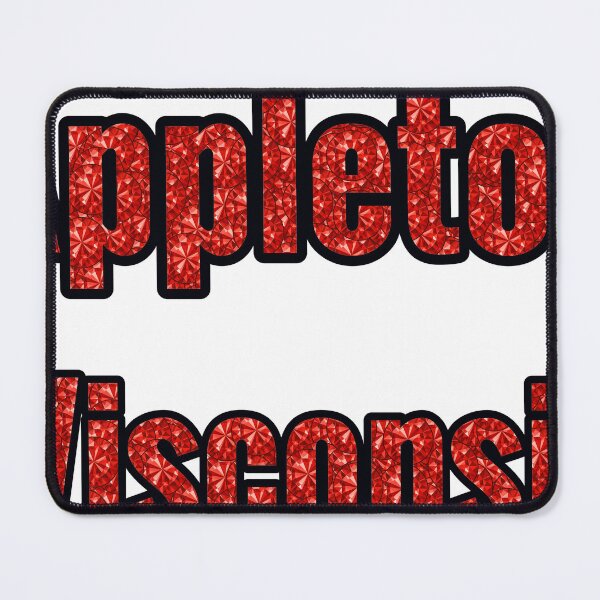 Item preview, Appleton Wisconsin City Name With Red Rhinestone designed and sold by TheIconSmith.