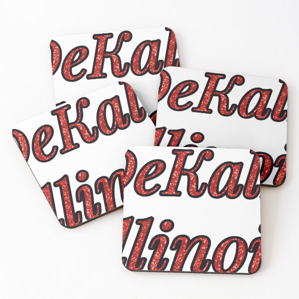 Item preview, Dekalb Illinois City Name With Red Rhinestone designed and sold by TheIconSmith.