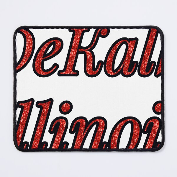 Item preview, Dekalb Illinois City Name With Red Rhinestone designed and sold by TheIconSmith.