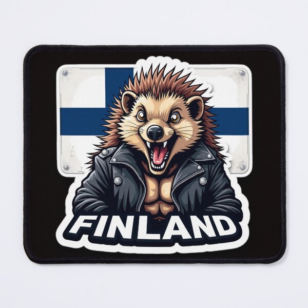 Item preview, Hellulandia Punk Hedgehog – Finland designed and sold by Hellulandia - no nää ny vaa o tämmöne.