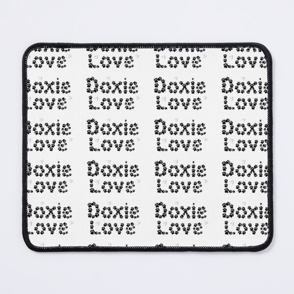 Item preview, Doxie Love Handwritten Script With Heart Doodles designed and sold by iPrintPaws.