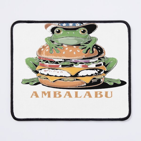 Item preview, Boneca Ambalabu USA – Funny American Cheeseburger Frog Meme Art Classic T-Shirt designed and sold by pp-por.