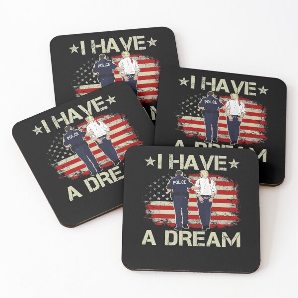 Item preview, I Have A Dream Police Arrest Trump Anti MAGA USA American Flag designed and sold by RDGNR.