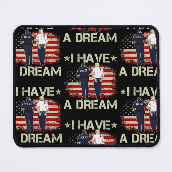 Item preview, I Have A Dream Police Arrest Trump Anti MAGA USA American Flag designed and sold by RDGNR.