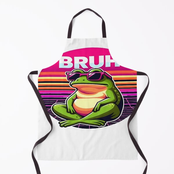 Item preview, Bruh Frog Retro Synthwave Meme Classic T-Shirt designed and sold by pp-por.
