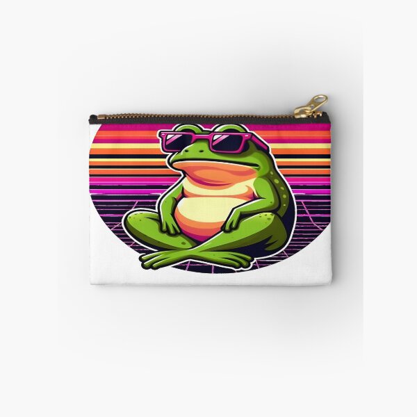 Item preview, Bruh Frog Retro Synthwave Meme Classic T-Shirt designed and sold by pp-por.