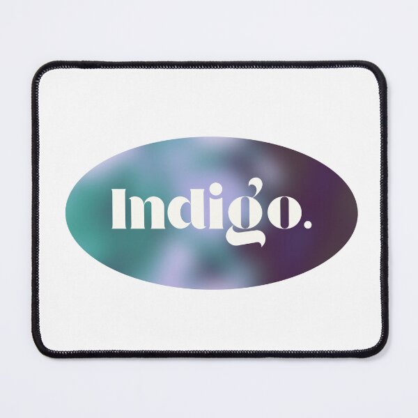 Item preview, Indigo Aura – Minimal Gradient Typography Design designed and sold by ZisanArts.