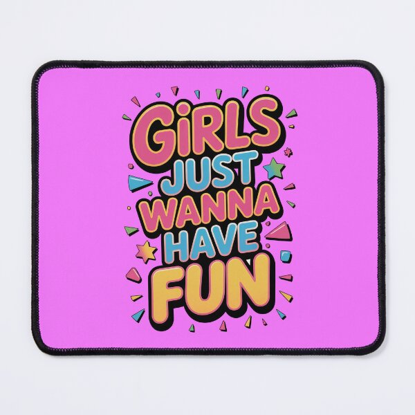 Item preview, Playful "Girls Just Wanna Have Fun" Cyndi Tee designed and sold by Enea Kelo.