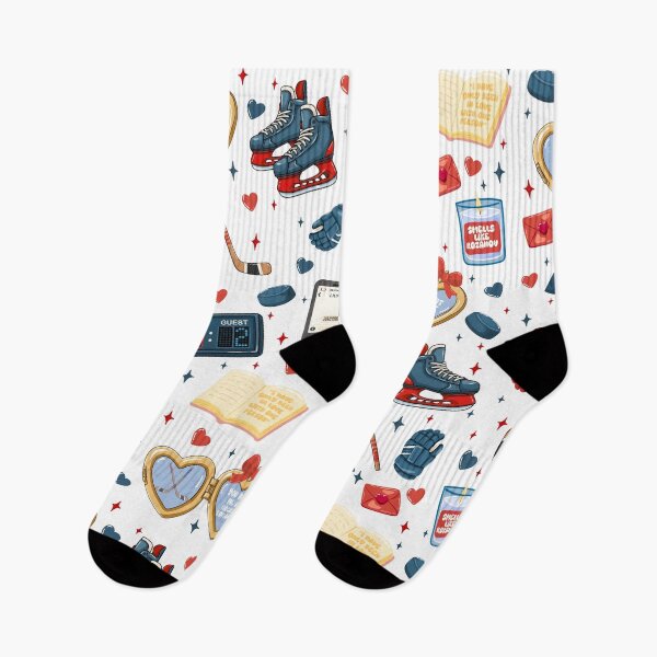Item preview, Hockey Romance Bookish Pattern Design designed and sold by Pickleslane.
