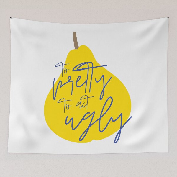 Item preview, To Pretty To Act Ugly – Aesthetic Pear Illustration designed and sold by eMKa82.