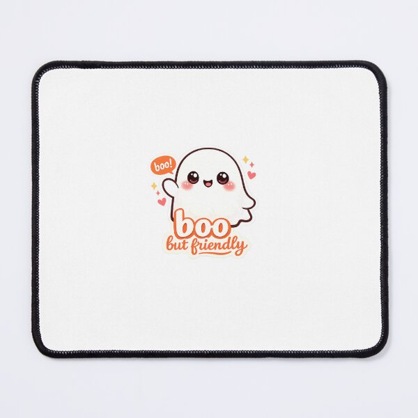 Item preview, Cute Friendly Ghost – “Boo But Friendly” Kawaii Halloween Sticker designed and sold by Sambit123.