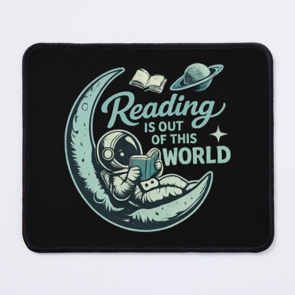 Item preview, Reading Is Out of This World – Vintage Astronaut Book Lover Design designed and sold by Tomasz Siennicki.