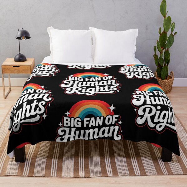 Item preview, Big Fan Of Human Rights Rainbow Equality Political Protest designed and sold by RDGNR.
