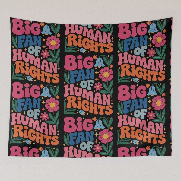 Item preview, Big Fan Of Human Rights Boho Floral Support Immigrant designed and sold by RDGNR.