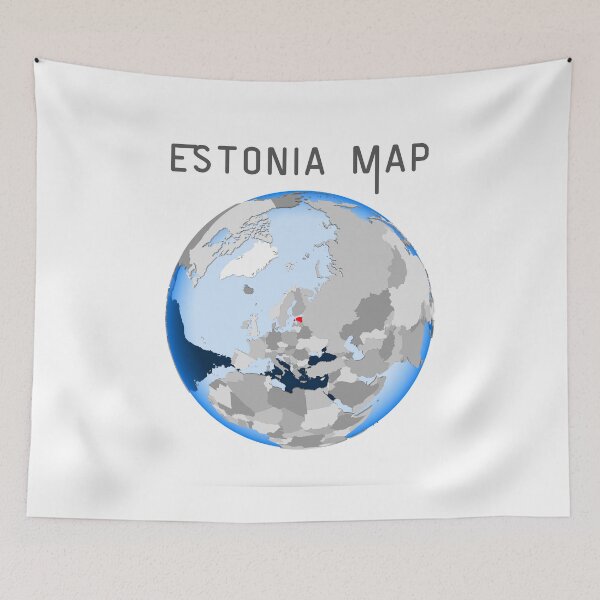 Item preview, Estonia map  designed and sold by Aminesnip.