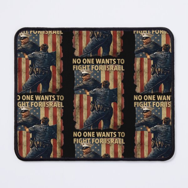 Item preview, No One Wants To Fight For Israel Resist War American Flag designed and sold by RDGNR.