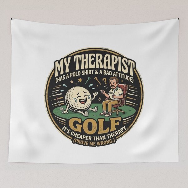 Item preview, Golf Therapist – Funny Golf Humor Design for Golf Lovers designed and sold by Wear Sculpt.