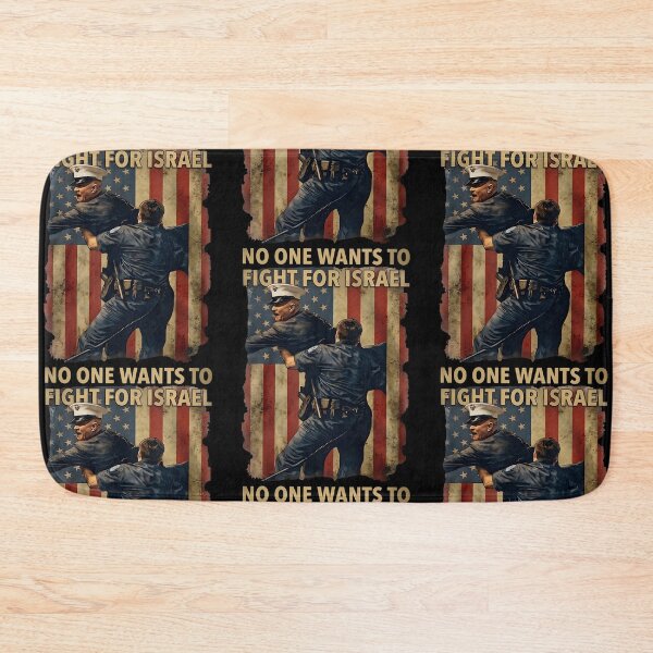 Item preview, No One Wants To Fight For Israel Resist War American Flag designed and sold by RDGNR.
