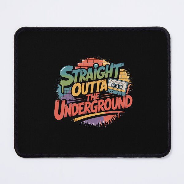 Item preview, Edgy "Straight Outta the Underground" Hip-Hop Tee designed and sold by Enea Kelo.