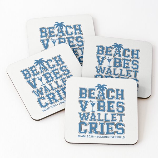Item preview, Beach Vibes Wallet Cries Miami Collegiate Travel Humor designed and sold by SplashTastic.