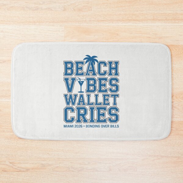 Item preview, Beach Vibes Wallet Cries Miami Collegiate Travel Humor designed and sold by SplashTastic.