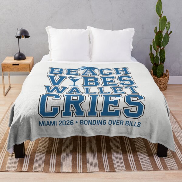 Item preview, Beach Vibes Wallet Cries Miami Collegiate Travel Humor designed and sold by SplashTastic.