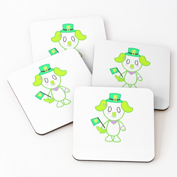 Item preview, KawaiiDOGGOS - Clover ”St. Patrick’s day” print  designed and sold by KawaiiDOGGOS(byL) & More.