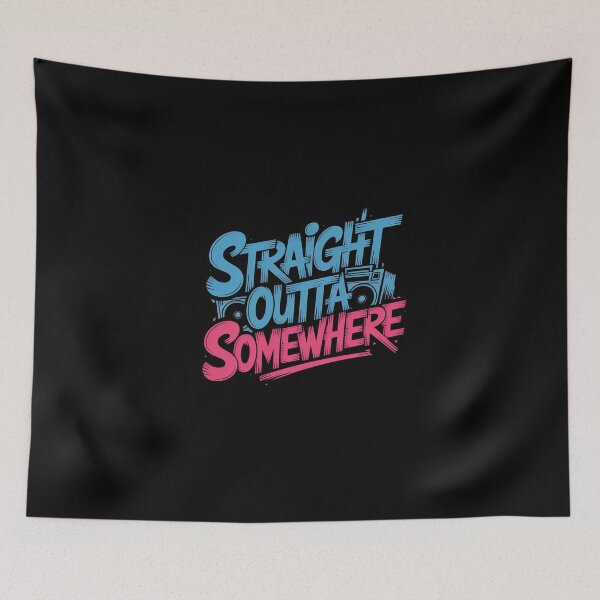 Item preview, Edgy "Straight Outta Somewhere" Hip-Hop Tee designed and sold by Enea Kelo.