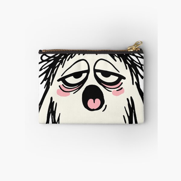 Item preview, A tired doodle monster expressing exhaustion in a humorous way. The relatable emotion gives it strong meme potential. designed and sold by Dejbar.