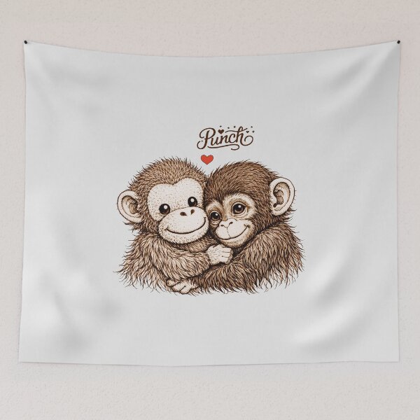 Item preview, Hang in There Punch Monkey with Plush Orangutan designed and sold by gear-posters.