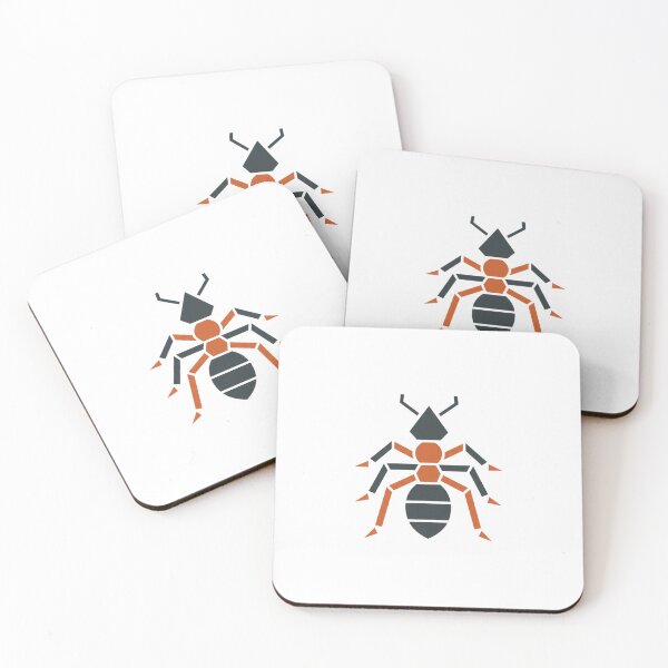 Item preview, Minimalist Geometric Ant – Modern Insect Sticker for Nature Lovers designed and sold by bsbd-action.