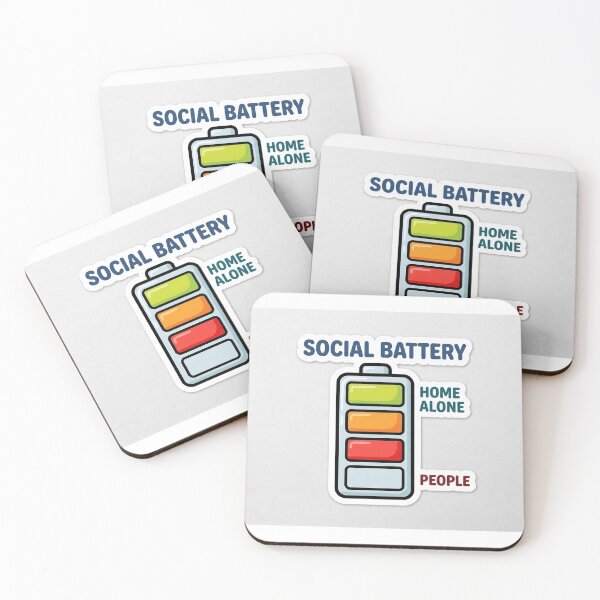 Item preview, Social Battery Meter Introvert Home Alone Meme designed and sold by R & K Fashions.
