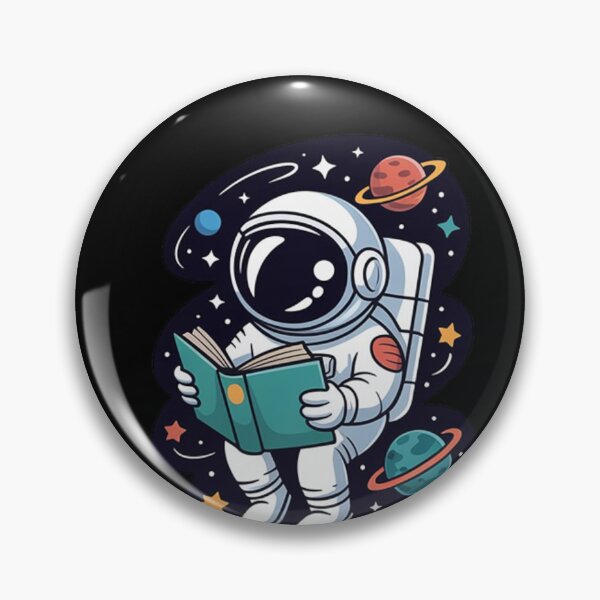 Item preview, Astronaut Reading Book – Space Book Lover Design designed and sold by Tomasz  Siennicki.