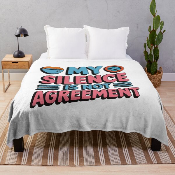 Item preview, My Silence Is Not Agreement Sarcastic Funny Quote designed and sold by Pepeartshop.